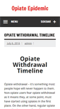 Mobile Screenshot of opiateepidemic.com